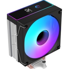 Rampage Octagon B70 Siyah 63CFM 12CM Argb Sıcaklık Göstergeli AM5/LGA1700 Uyumlu Hava Soğutmalı Cpu