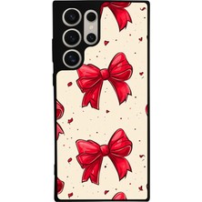 Samsung Galaxy S23 Ultra Uyumlu Kurdele Tasarımlı Glossy Premium Kılıf