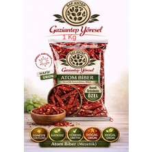 Saf Antep Atom Biber 1 kg Enfes Aci Guneste Kurutulmus