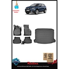 Rizline Seat Ateca 2016 Sonrası Sabit Zemin - Çift Kulak Bagaj Havuzu ve Havuzlu Paspas