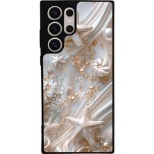 Samsung Galaxy S22 Ultra Uyumlu  Inci Tasarımlı Glossy Premium Kılıf