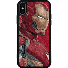 iPhone Xs Max Uyumlu Iron Man ( Demir Adam ) Tasarımlı Glossy Premium Kılıf