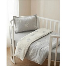 Pufuduk Baby %100 Pamuk Müslin Bebek Nevresim Takımı 3'lü Set Atlıkarınca Desenli