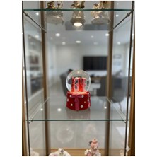 Çınaroğlu AVM Kar Küresi Love Yazılı Pilli Işıklı Müzikli Orta Boy Dönence Kalpli Sevgililere Özel Porselen