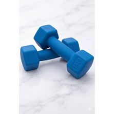 Mrt 1 kg X2 Adet Mini Plastik Dambıl Mavi