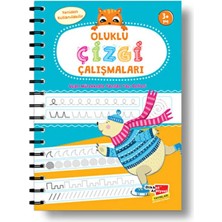 Dikkat Atölyesi Yayınları Oluklu Çizgi Çalışmaları Kitabı Hüseyin Demir 6 - 8 Yaş İçin Eğlenceli