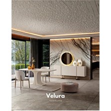 Velura Home & Living Marcel Yemek Odası Takımı Modern Tasarım MDF Malzeme 4 Kişilik Ekru Renk
