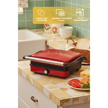 Sinbo SSM-2571 Tost Makinesi – Çıkarılabilir Plaka & 180 Derece Açılabilir Gövde