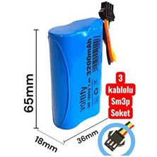 VOLTIFY 7.4V 3200 mAh Li-Ion 18650 RC Oyuncak Pili Yüksek Kapasite ve Stabil Voltaj Çıkışı