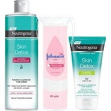 Neutrogena Skin Detox Micellar Water 400ML+ARINDIRICI Kil Maskesi 150ML+JOHNSON’S Baby Pamuk 80 Adet