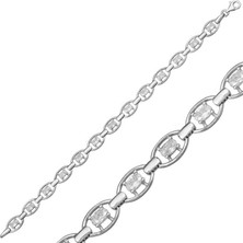 Kenpazar 925 Ayar Gümüş Oval Su Yolu Bileklik