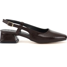 Gönderi(r) Kadın Kahverengi  Küt Burun Arkası Açık Ayakkabı