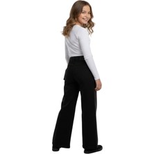 Crassi Kız Çocuk Kot Pantolon Palazzo Taşlı