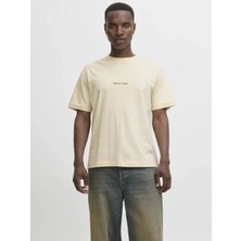 Jack & Jones Jack&jones 12282892 0 Yaka Erkek Tshirt - Krem