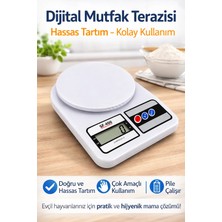 Eco Lounge Dijital Mutfak Terazisi Hassas Gram Tartı Elektronik LCD Ekranlı Mutfak Tartısı