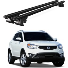 Today Auto Venüs Ssangyong Korando (2010-2019) Uyumlu Siyah Ara Atkı Port Bagaj Tavan Barı