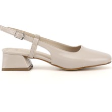 Gönderi(r) Kadın Ten  Küt Burun Arkası Açık Ayakkabı