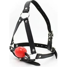 Candy women Siyah Fantezi Ağız Topu Harnes Aksesuar