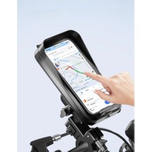 Pmr Su Geçirmez Gidon Telefon Tutucu – USB Şarj Çıkışlı Motosiklet & Bisiklet Tutucu