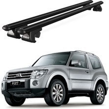Today Auto Venüs Mitsubishi Pajero 3D (2006-2011) Uyumlu Siyah Ara Atkı Port Bagaj Tavan Barı