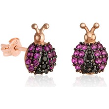 Kenpazar Gümüş Uğur Böceği Küpe