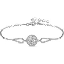 Kenpazar 925 Ayar Gümüş Baget Taşlı Bileklik