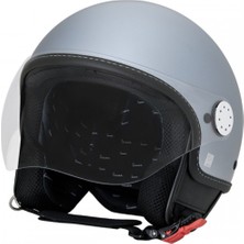 Vespa Kask Mavimsi Gri Exclusive Edition