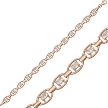 Kenpazar 925 Ayar Gümüş Rose Oval Su Yolu Bileklik