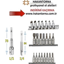 ALWAYSSPEED Rico 1/4 Allen Torx Bits Seti  E Lokma Takımı Matkap Lokma Tutucu 24 Parça