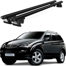 Today Auto Venüs Ssangyong Kyron (2005-2014) Uyumlu Siyah Ara Atkı Port Bagaj Tavan Barı