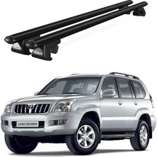 Today Auto Venüs Toyota Land Cruiser (1997-2008) Uyumlu Siyah Ara Atkı Port Bagaj Tavan Barı