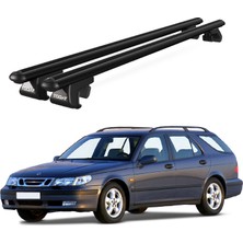Today Auto Venüs Saab 9-5 (2001-2010) Uyumlu Siyah Ara Atkı Port Bagaj Tavan Barı