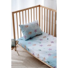 Anne Yanı Beşik Lastikli Çarşaf Seti (55X95 Cm) - Mermaid