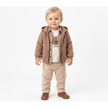 Mumbino Erkek Çocuk 4lü Ceketli Takım /ceket -Gömlek T-Shirt Pantolon 4 Parça Takım 6 - 24 Ay