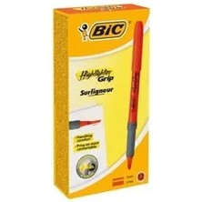 Bic Marking Highlighter Grip Kalem Tipi Fosforlu İşaret Kalemi 1,6 - 3,4 Mm Turuncu (12 Li Kutu)