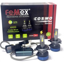 Femex Hyundai Accent Era 2006-2012 Kısa Uzun Far LED Cosmo Plus H4