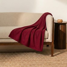 Prime Sleeks Kalın Dokulu Yün Tv Battaniyesi 120X150 cm Koltuk Şalı Diz Örtüsü Throw Battaniye