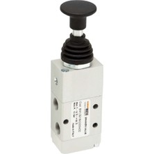 Semakmatic Pnömatik 1/8" Mekanik Kumandalı Itme-Çekme Valf