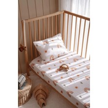 70X110 cm Bebek Beşik, Park Yatak Lastikli Çarşaf Takımı - Sunshine