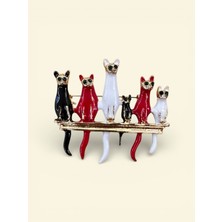 618 Concept Kedi Ailesi Broş