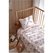 Montessori Bebek Çocuk Nevresim Takımı (100X200), Pamuk Saten - Sunshine