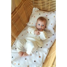 Anne Yanı Beşik Lastikli Çarşaf Seti (55X95 Cm) - Dots