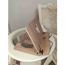 İskender Wood Ahşap Ahşap Masa Üstü Tablet Telefon Kitap Tutucu Ayarlanabilir Kitap Okuma Sehpası Standı Rahle