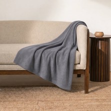 Prime Sleeks Kalın Dokulu Yün Tv Battaniyesi 120X150 cm Koltuk Şalı Diz Örtüsü Throw Battaniye