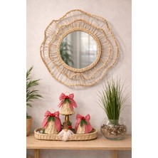 Natural Dekor El Yapımı Dekoratif Boho Ayna