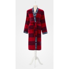 Özdilek Tek Bornoz Şalyaka Kadife (S-M Beden)-Summer Heat Sailor Kimono Kırmızı