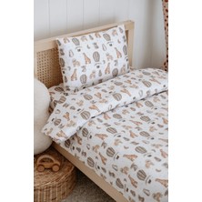 Lolle Baby & Kids Bebek Çocuk Nevresim Takımı (100X150), Organik Pamuk Saten - Jungle