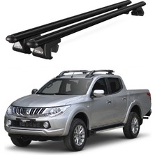 Today Auto Venüs Mitsubishi L200 (2015-2023) Uyumlu Siyah Ara Atkı Port Bagaj Tavan Barı