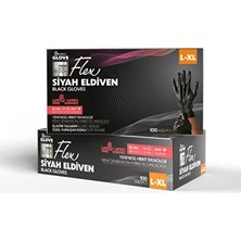 Şeylişeyler - Reflex Flex Eldiven Siyah L Beden 100'LÜ 1 Paket