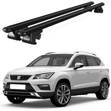 Today Auto Venüs Seat Ateca (2016 ve Sonrası) Uyumlu Siyah Ara Atkı Port Bagaj Tavan Barı
